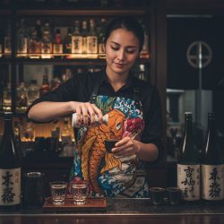 Mandil Mixologo Pez Koi